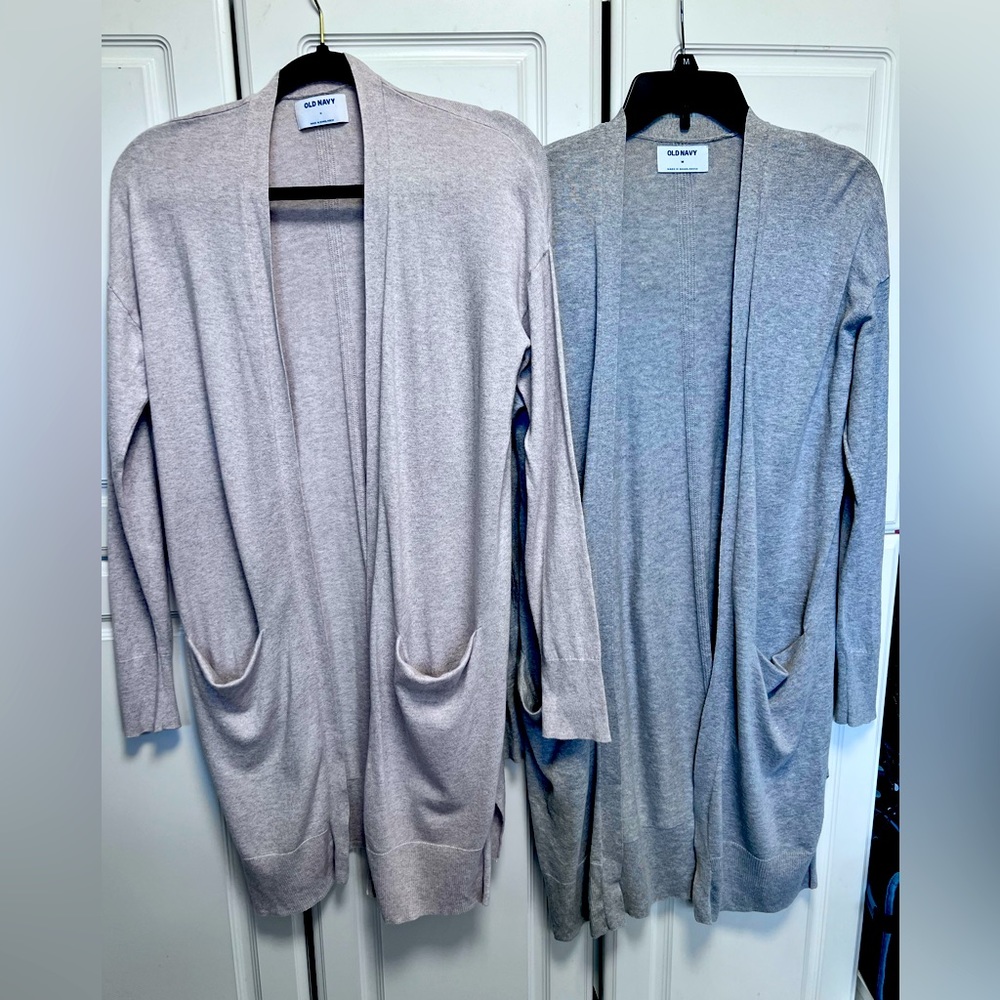 2-Old Navy Lightweight Long Sweaters Size M